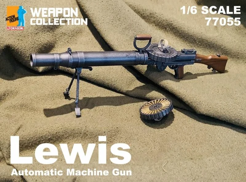 Zbraň pro 1/6 figurky Lewis Automatic Machine Gun (Black)
