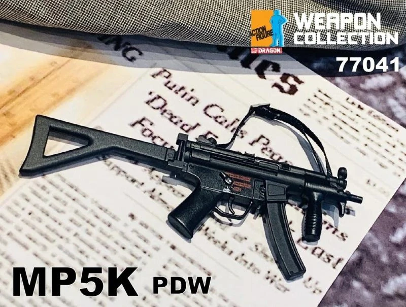 Zbraň pro 1/6 figurky MP5K PDW Submachine Gun (Black)