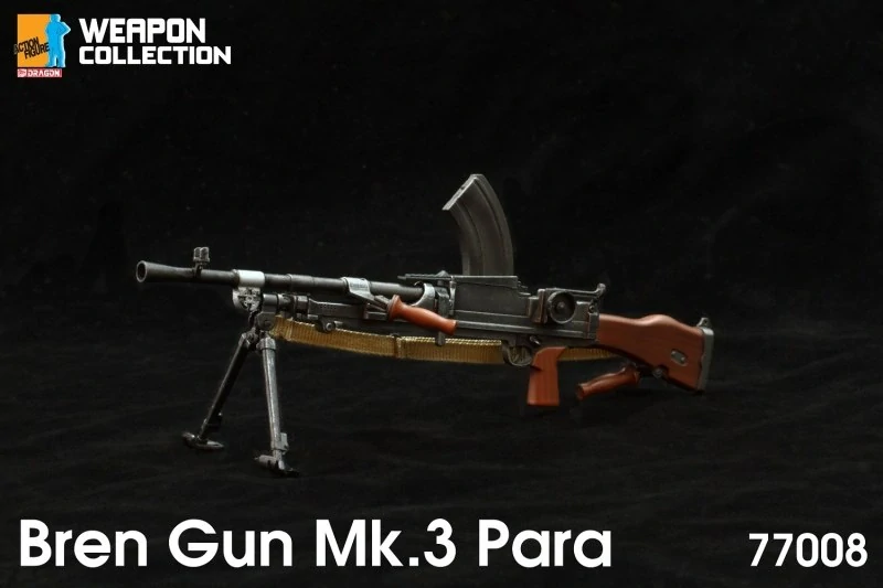 Zbraň pro 1/6 figurky Bren Gun MK3 Para Version Short Barrel (Black)