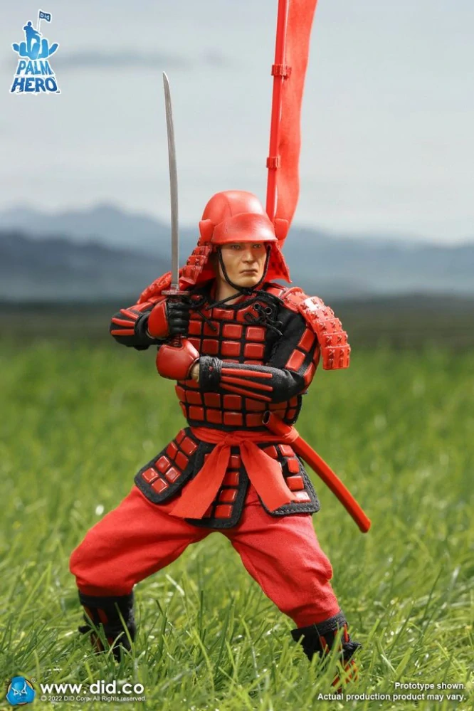 Figurka Red Japan Sengoku Soldier - Palm Hero Japan Samurai Series Action Figure 1/12