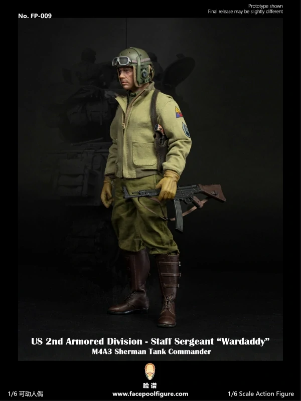 Figurka Don 'Wardaddy' Collier - M4A3 Sherman Tank Commander 1/6 Action Figure