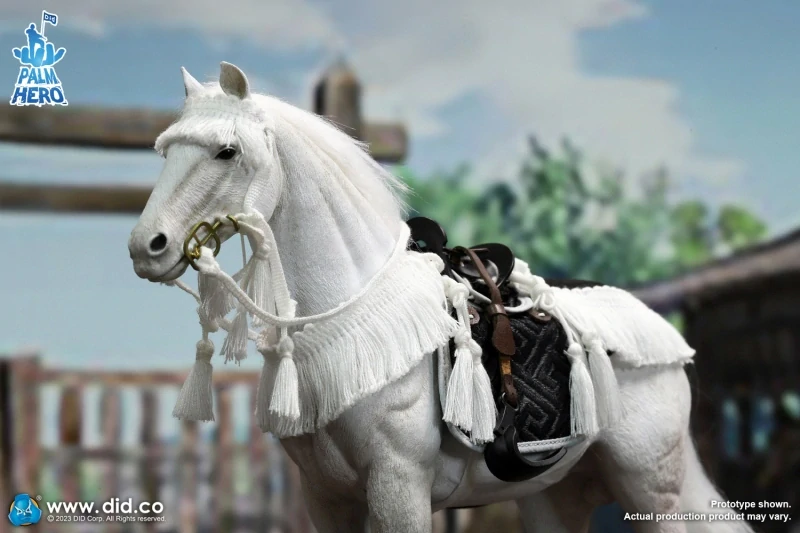 Figurka koně White Horse Figure 1/12 Palm Hero Series