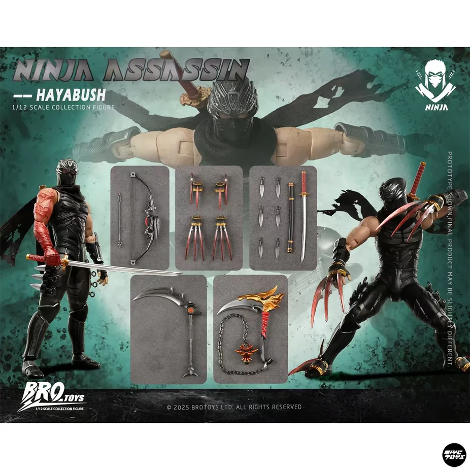 Figurka Ryu Hayabusa (Ninja Assassin) - Ninja Gaiden 1/12 Action Figure