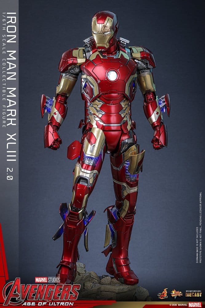 Figurka Iron Man Mark XLIII (2.0) - Avengers: Age of Ultron Movie Masterpiece Diecast Action Figure 1/6