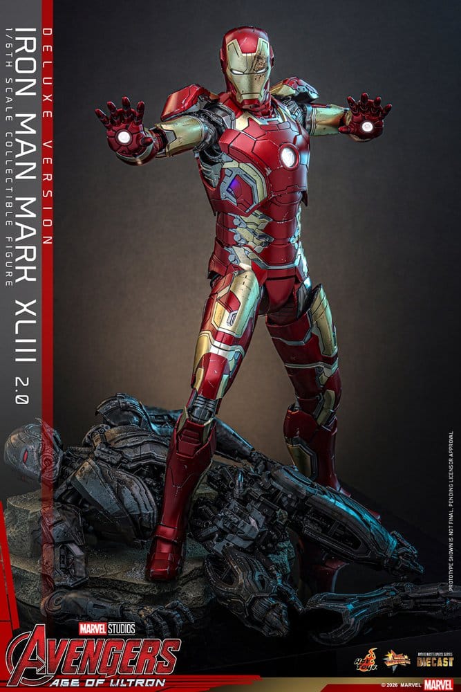 Figurka Iron Man Mark XLIII (2.0) (Deluxe Version) - Avengers: Age of Ultron Movie Masterpiece Diecast Action Figure 1/6