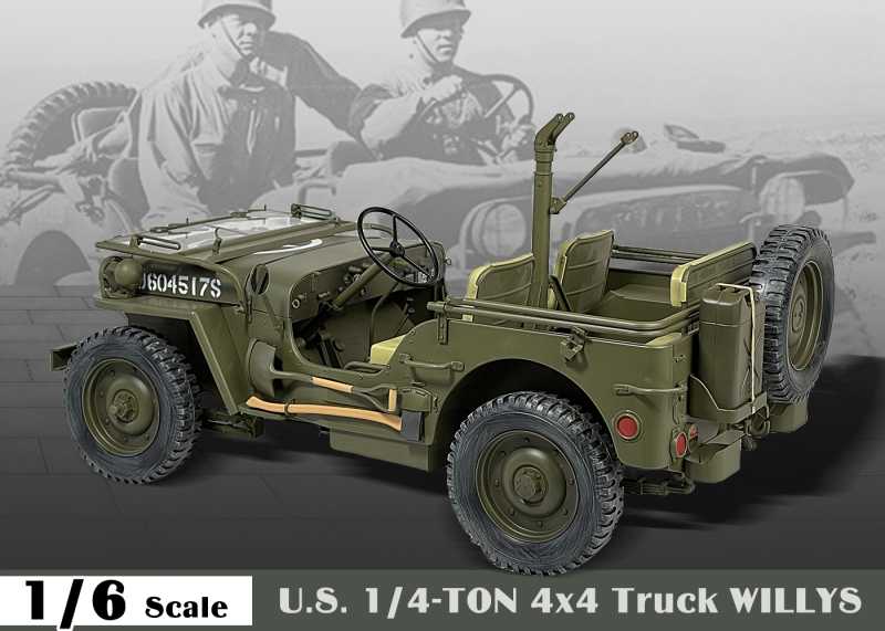 Automobil U.S. 1/4-Ton 4x4 Truck Willys 1/6