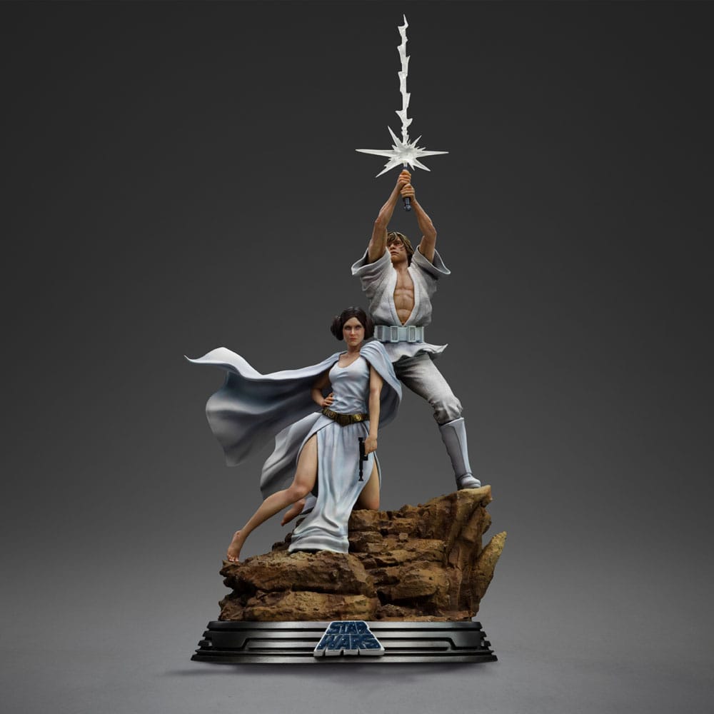 Soška Luke and Leia - Star Wars Deluxe Art Scale Statue 1/10
