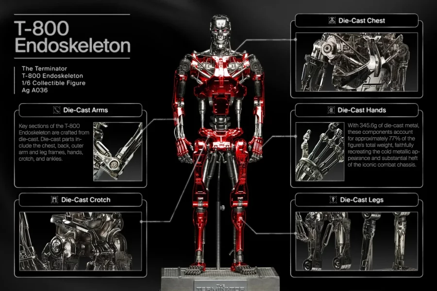 Figurka T-800 Endoskeleton - Terminator 1/6 Action Figure 