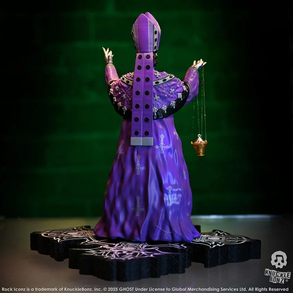 Soška Papa V Perpetua Purple Robes - Ghost Rock Iconz Statue 
