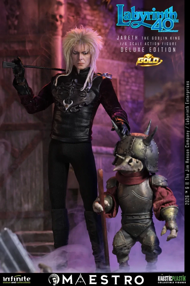Figurka Jareth (David Bowie) The Goblin King - Labyrinth 1/6 Action Figure Deluxe Edition Gold