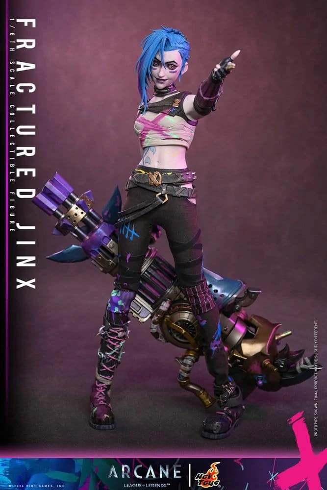 Figurka Fractured Jinx - Arcane: League of Legends 1/6 Action Figure