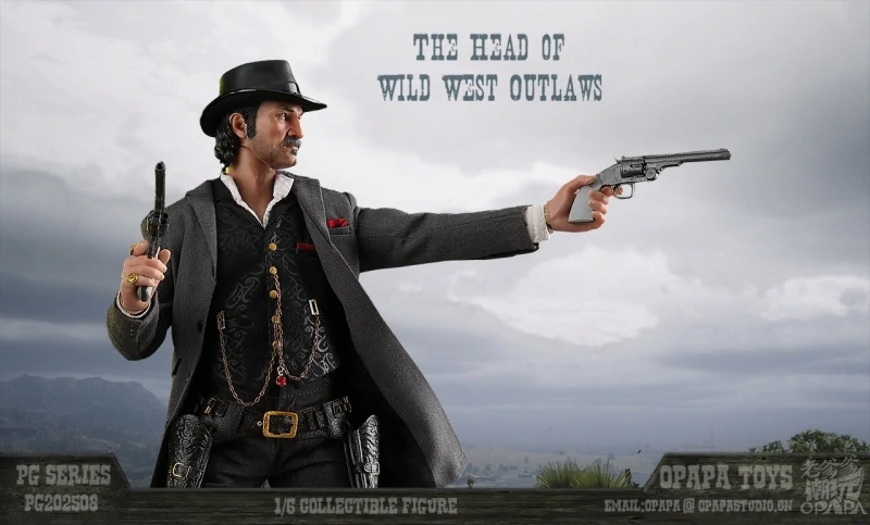 Figurka Dutch Van Der Linde (The Head Wild West Outlaws) - Red Dead Redemption Action Figure 1/6
