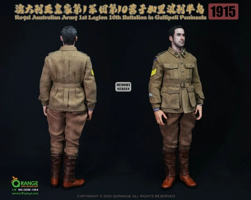 Sada příslušenství Royal Australian Army 1st Legion 10th Battalion Gallipoli Peninsula 1915 Set 1/6