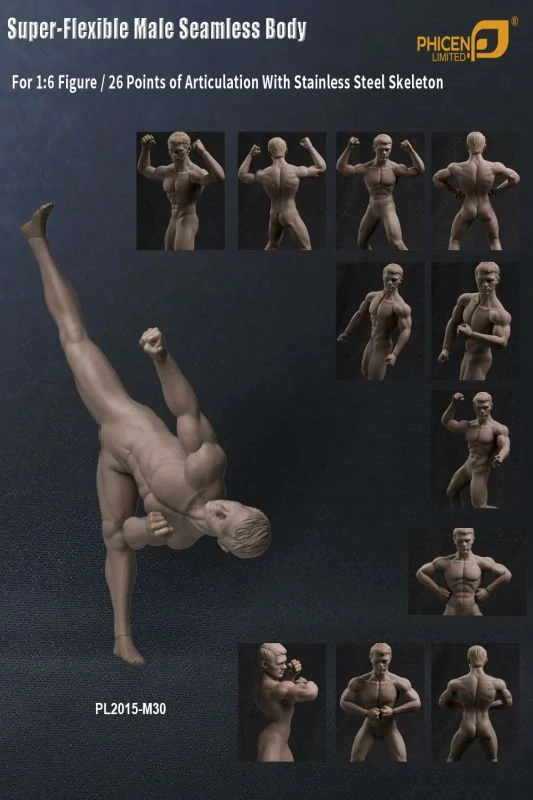 Tělo pro 1/6 figurky Super Flexible Male Seamless Muscular Body