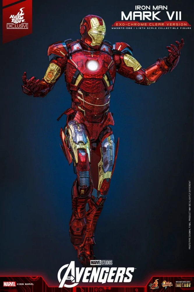 Figurka  Iron Man Mark VII (Exo-Chrome Clear Version) - Avengers 1/6 Exclusive Action Figure 