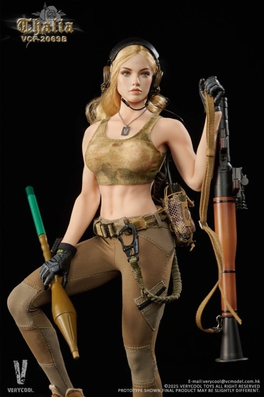 Figurka Thalia (Blonde Hair) - Desert Female Soldier 1/6 Action Figure