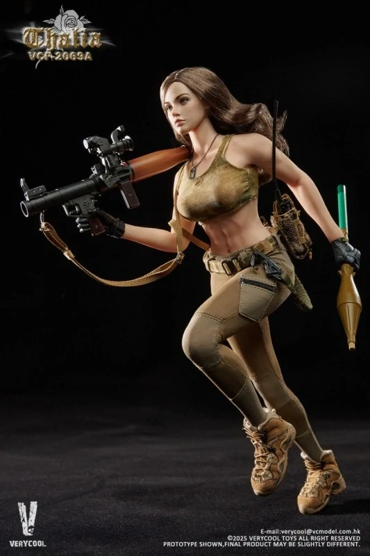 Figurka Thalia (Brown Hair) - Desert Female Soldier 1/6 Action Figure