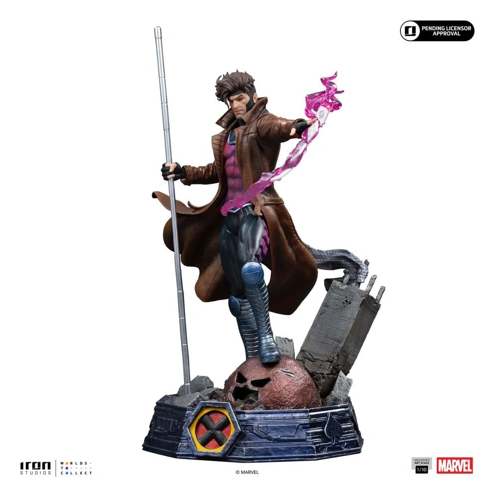 Soška Gambit Unleashed - X-Men Art Scale 1/10