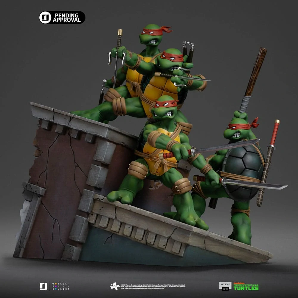 Soška Teenage Mutant Ninja Turtles Art Scale Statue 1/10 Kevin Eastman Version