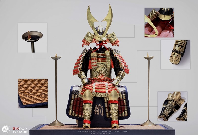 Zbroj Gold Lacquer Grand Armor for 1/6 Action Figure