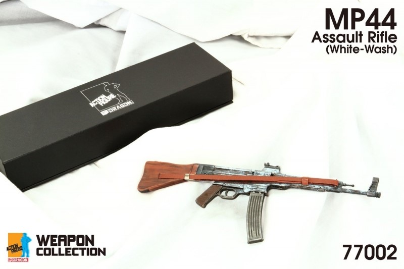 Zbraň pro 1/6 figurky - Sturmgewehr MP44 Assault Rifle White Wash (Grey)