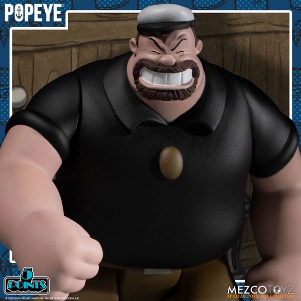 Sada figurek Popeye 5 Points Action Figures Deluxe Box Set