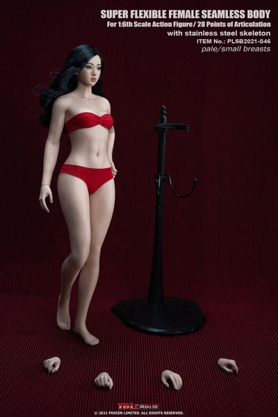 Figurka ženy Caucasian Pale Female Super Flexible Seamless Body (Small Bust) 1/6