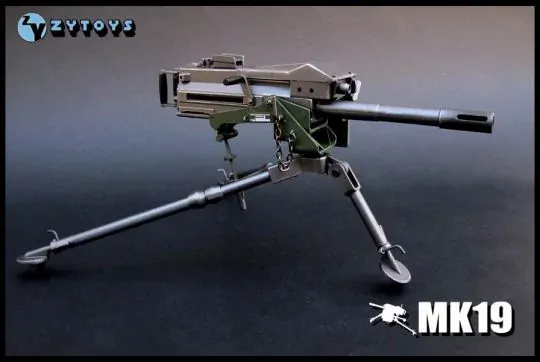 Zbraň pro 1/6 figurky MK19 Grenade Launcher Grey