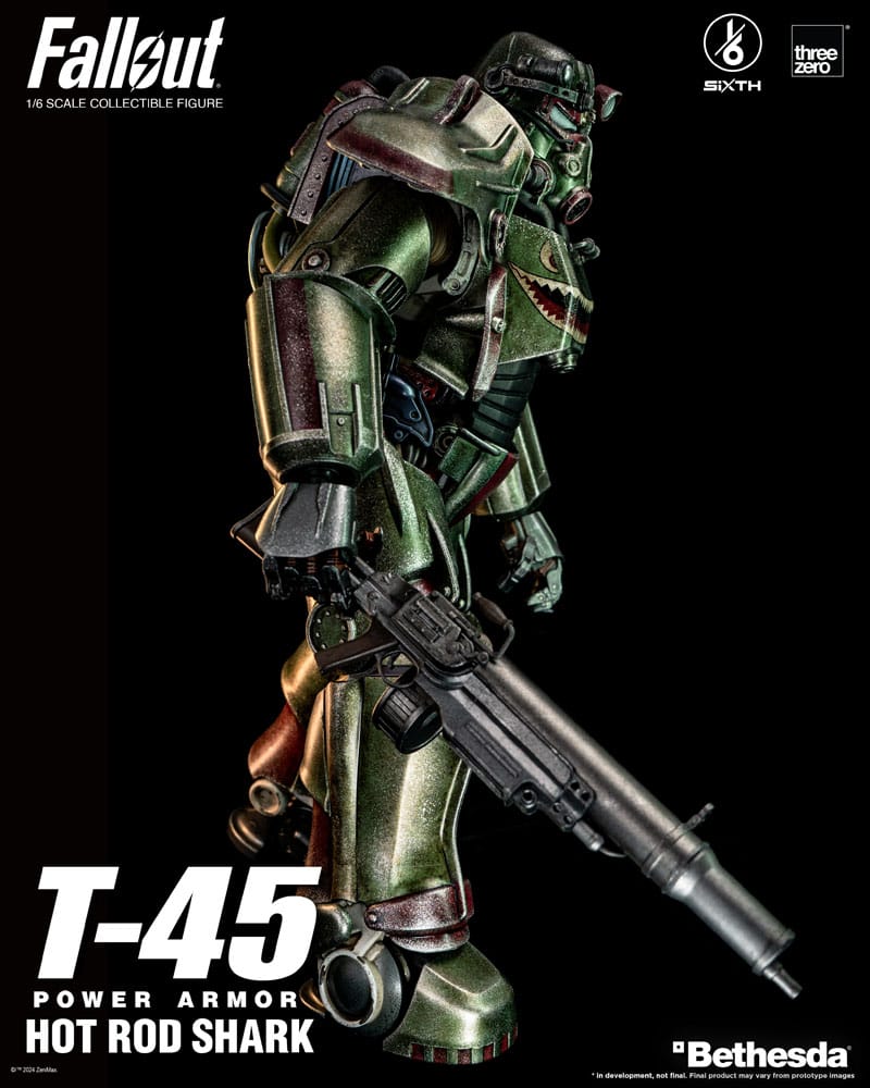 Figurka T-45 Hot Rod Shark Power Armor - Fallout FigZero Action Figure 1/6