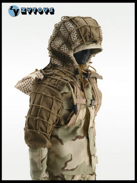 Sada příslušenství pro 1/6 figurky Special Combat Sniper Suit (Desert)
