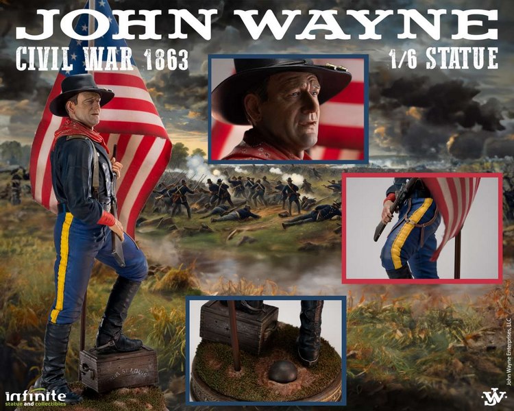 Soška John Wayne Civil War 1863 1/6 Statue