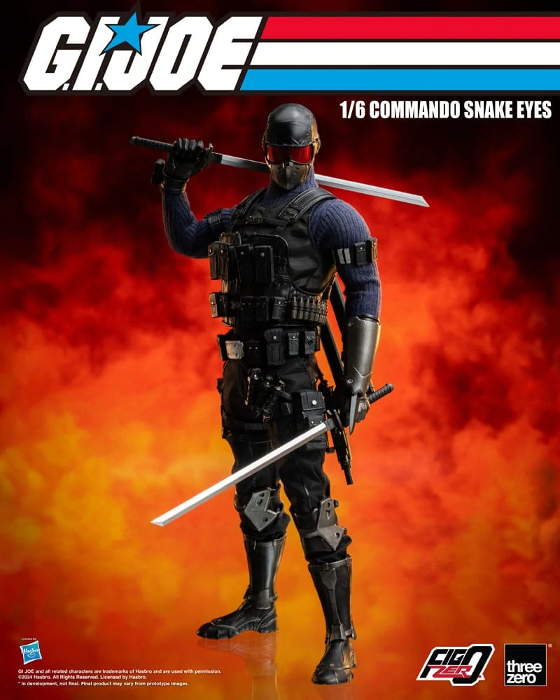 Figurka Commando Snake Eyes - G.I. Joe FigZero Action Figure 1/6