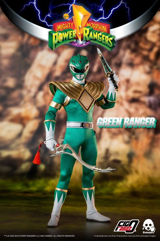 Figurka Green Ranger - Mighty Morphin Power Rangers FigZero Action Figure 1/6