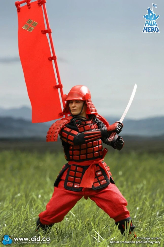 Figurka Red Japan Sengoku Soldier - Palm Hero Japan Samurai Series Action Figure 1/12