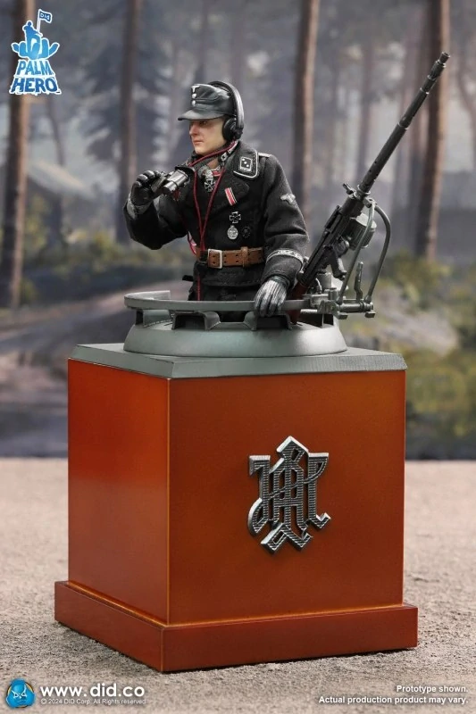 Diorama German Tiger II Tank Diorama (Grey) 1/12 Palm Hero Series