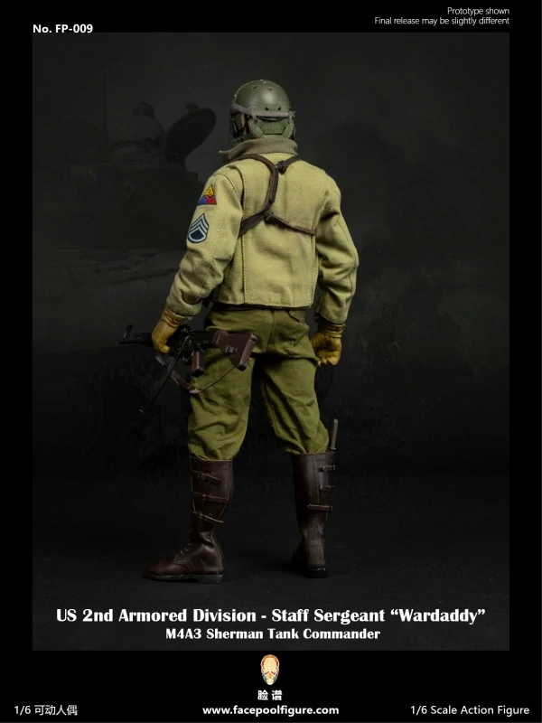 Figurka Don 'Wardaddy' Collier - M4A3 Sherman Tank Commander 1/6 Action Figure