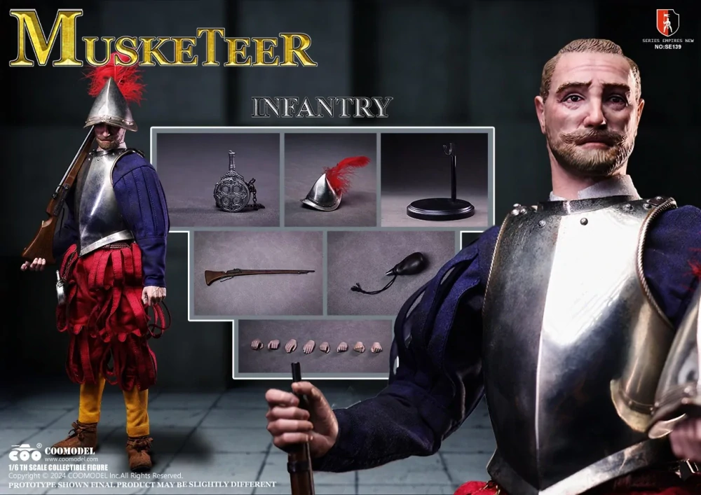 Figurka Spanish Conquistador Musketeer 1/6 Action Figure
