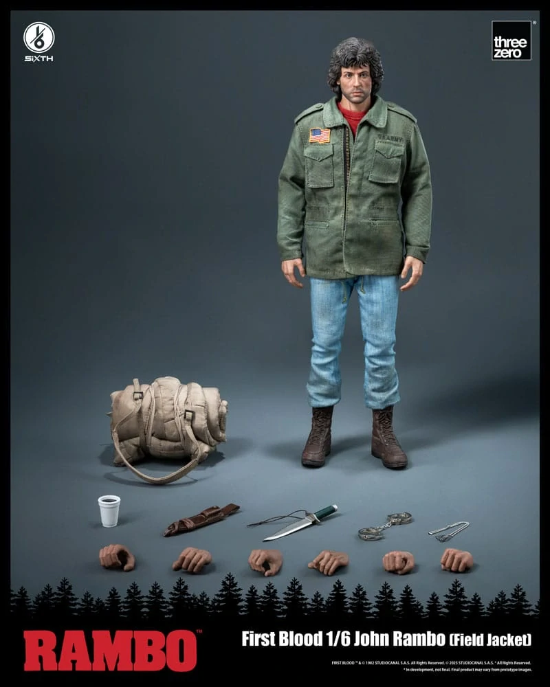 Figurka John Rambo (Field Jacket) - Rambo: First Blood Action Figure 1/6