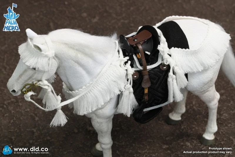 Figurka koně White Horse Figure 1/12 Palm Hero Series