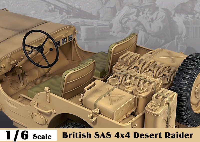 Automobil British SAS 4x4 Desert Raider 1/6
