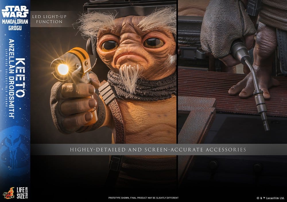 Figurka Keeto (Anzellan Droidsmith) - Star Wars: The Mandalorian & Grogu Life-Size Masterpiece Figure