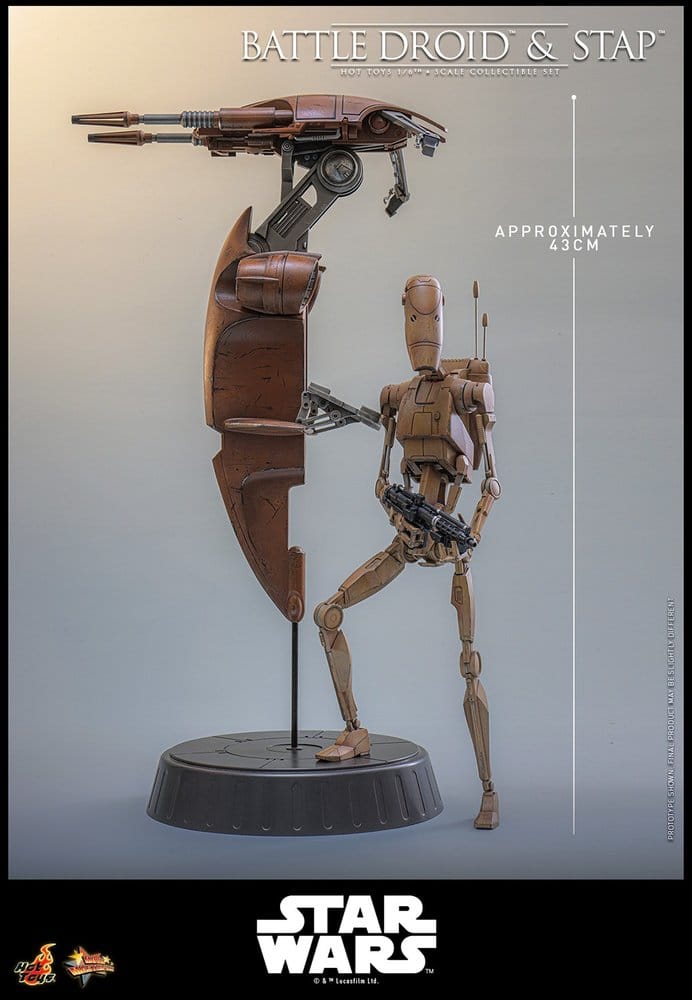 Figurka Battle Droid & STAP - Star Wars: The Phantom Menace Movie Action Figure Set 1/6