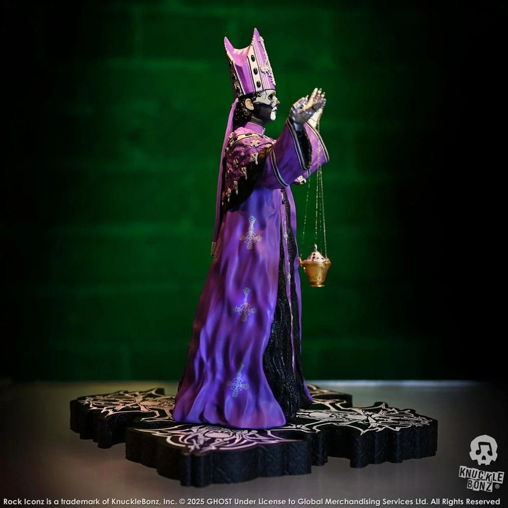 Soška Papa V Perpetua Purple Robes - Ghost Rock Iconz Statue 