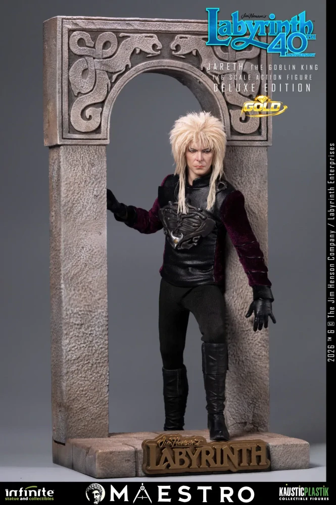Figurka Jareth (David Bowie) The Goblin King - Labyrinth 1/6 Action Figure Deluxe Edition Gold