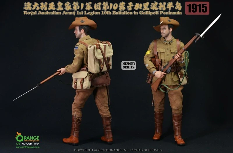 Sada příslušenství Royal Australian Army 1st Legion 10th Battalion Gallipoli Peninsula 1915 Set 1/6