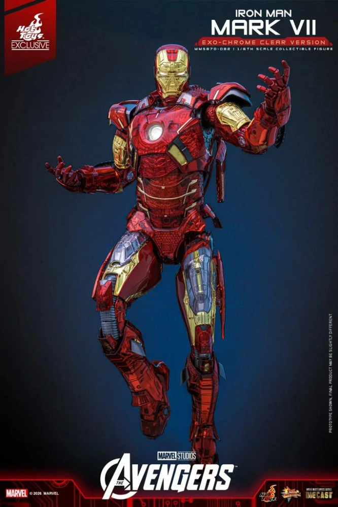 Figurka  Iron Man Mark VII (Exo-Chrome Clear Version) - Avengers 1/6 Exclusive Action Figure 