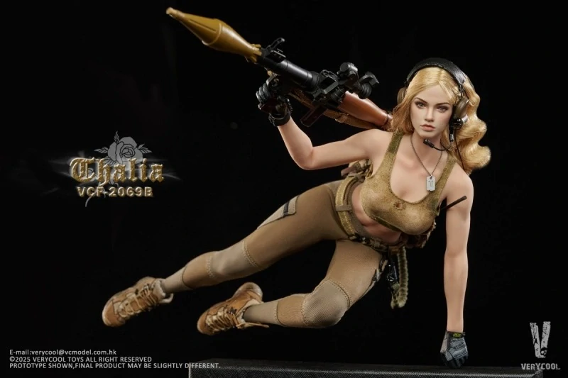 Figurka Thalia (Blonde Hair) - Desert Female Soldier 1/6 Action Figure
