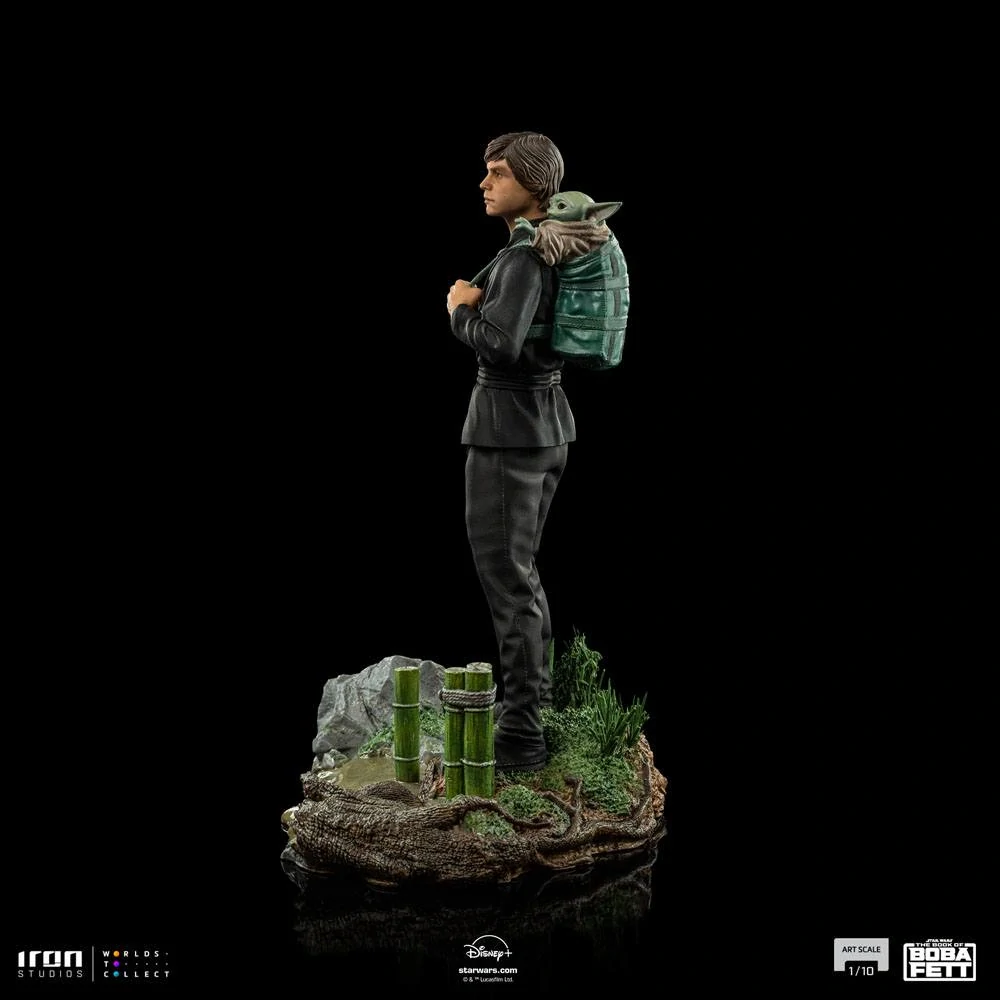 Soška Luke Skywalker & Grogu Training - Star Wars Book of Boba Fett Art Scale Statue 1/10