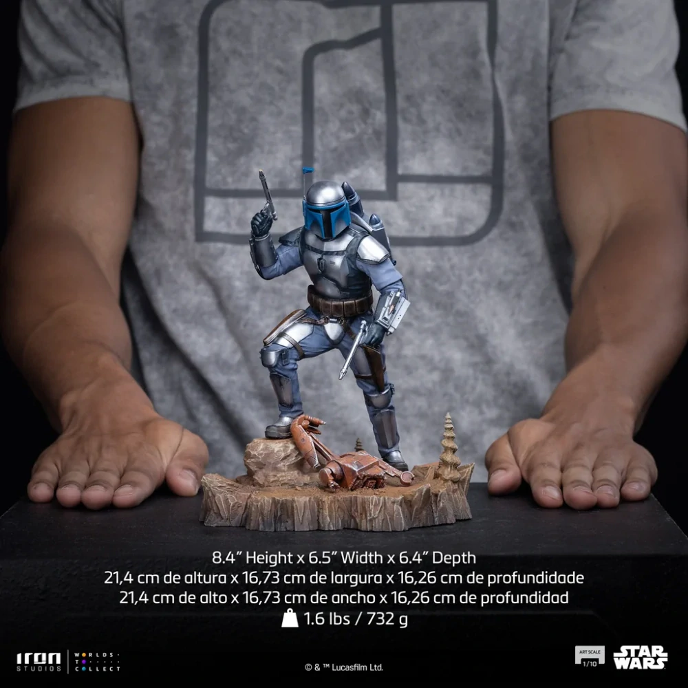 Soška Jango Fett - Star Wars Jango Fett Art Scale Statue 1/10