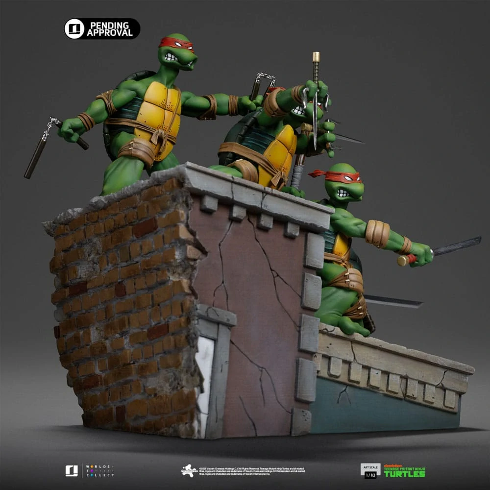 Soška Teenage Mutant Ninja Turtles Art Scale Statue 1/10 Kevin Eastman Version